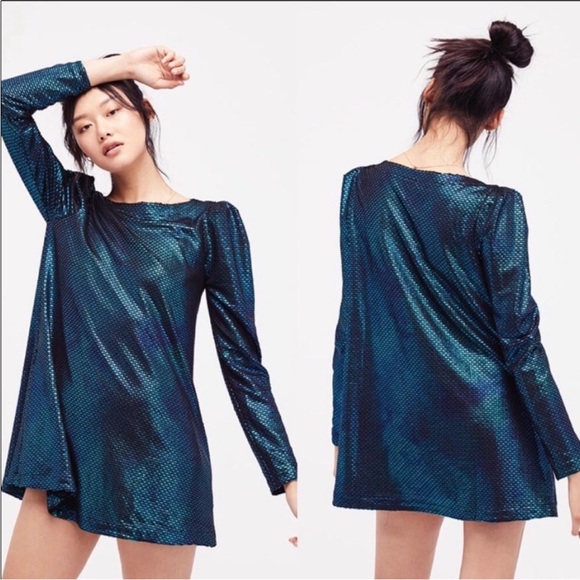 Free People mermaid diamonds are forever mini dress - Picture 2 of 11